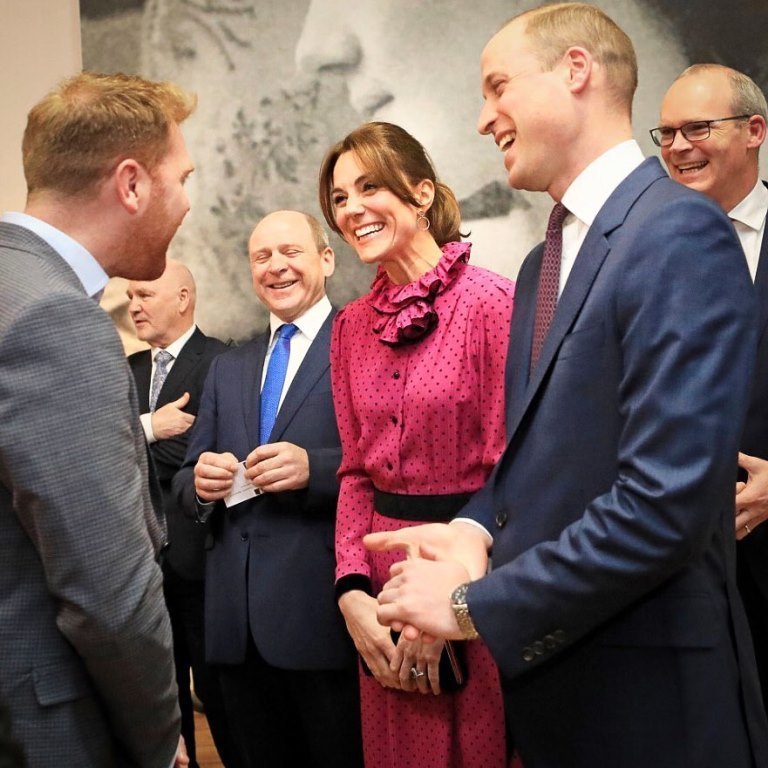 Кейт Миддлтон и принц Уильям на приеме в Ирландии