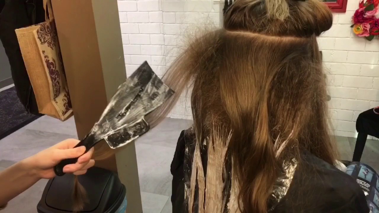 Техника окраски волос сандре