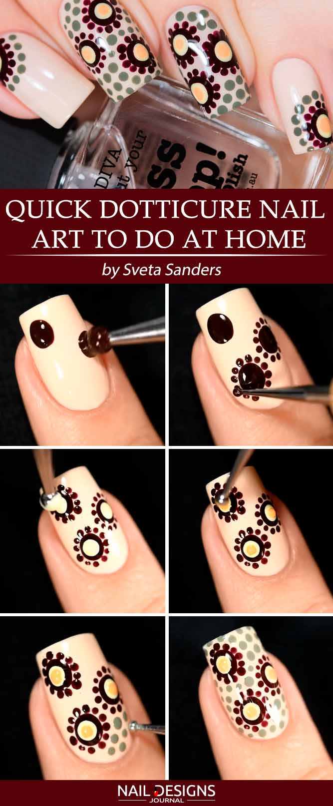 Quick Dotticure Nail Art To Do At Home
