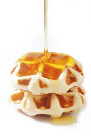 Waffles With Honey