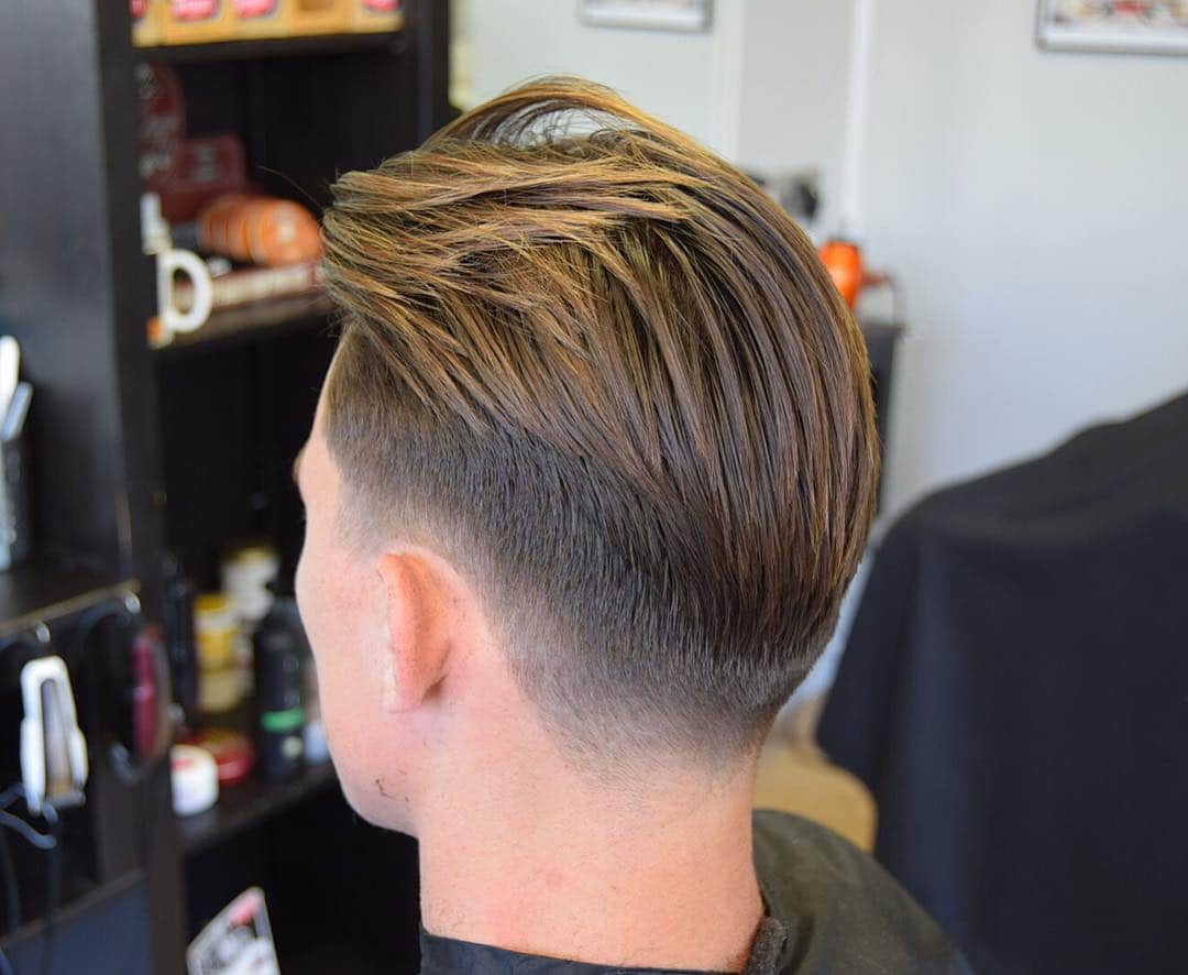 Tapered haircut for men