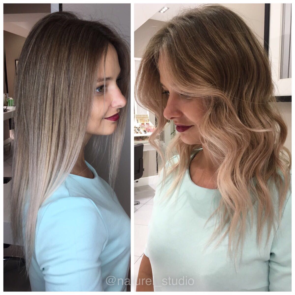 Аир тач на натуральные волосы фото до и после