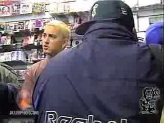 Rare Footage of Eminem and Proof in 99