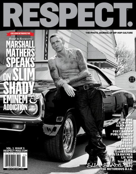Eminem на обложке журнала "Respect".