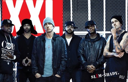 Eminem с  новой командой Shady Records 2.0 на обложке на "XXL"